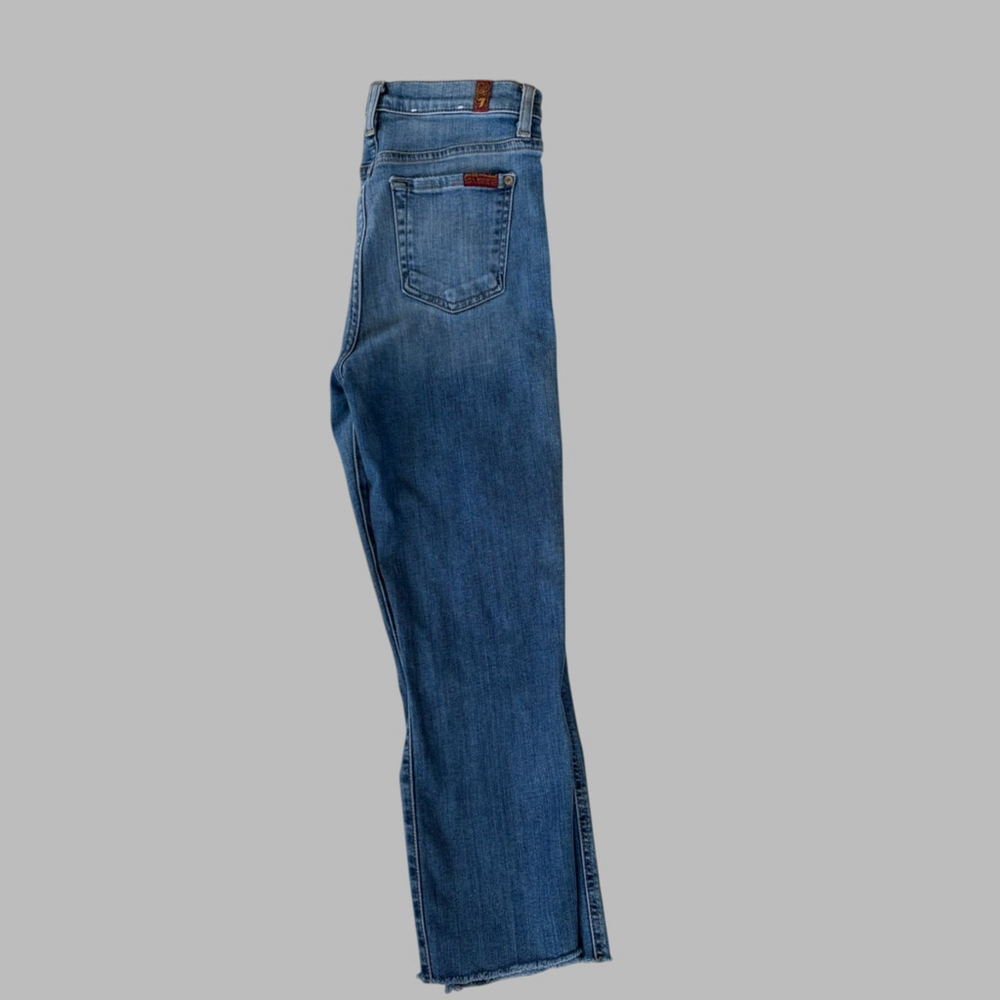 7 For All Mankind Edie Cropped Skinny Jeans Size 26 - Picture 9 of 10